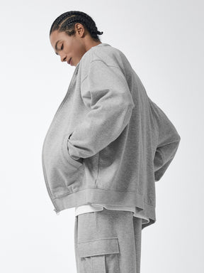 ファインコットン ハイネック ジップアップ (単品)