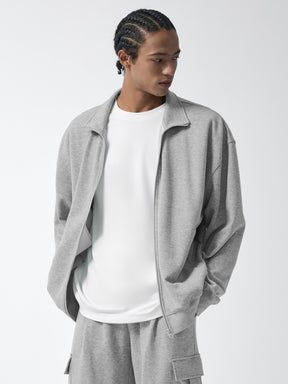 ファインコットン ハイネック ジップアップ (単品)