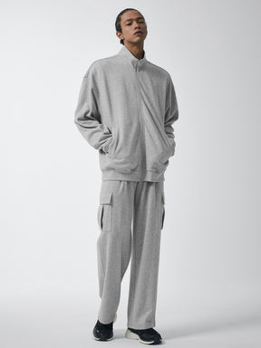 ファインコットン ハイネック ジップアップ (単品)