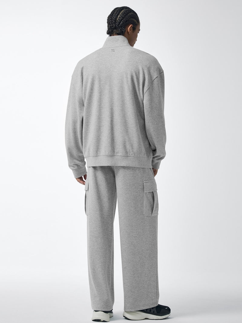 ファインコットン ハイネック ジップアップ (単品)