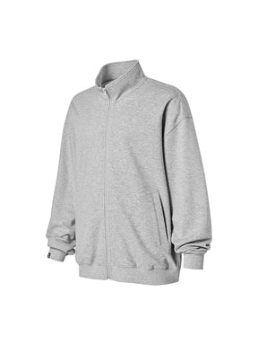 ファインコットン ハイネック ジップアップ (単品)