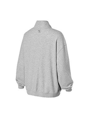 ファインコットン ハイネック ジップアップ (単品)