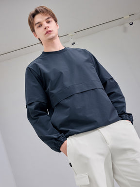 袖取り外し 裏起毛 ウーブン 長袖