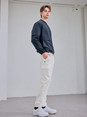 袖取り外し 裏起毛 ウーブン 長袖