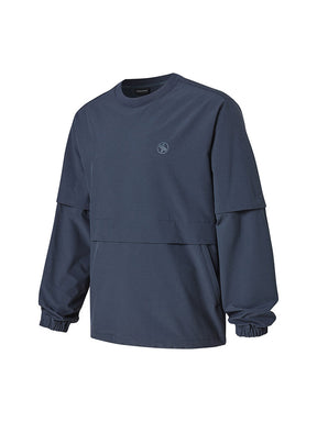 袖取り外し 裏起毛 ウーブン 長袖