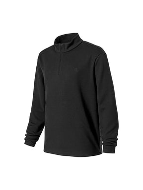 ロゴ入りライン ハーフジップアップ 長袖