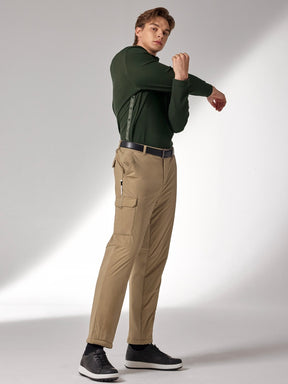 ロゴ入りライン ハーフジップアップ 長袖