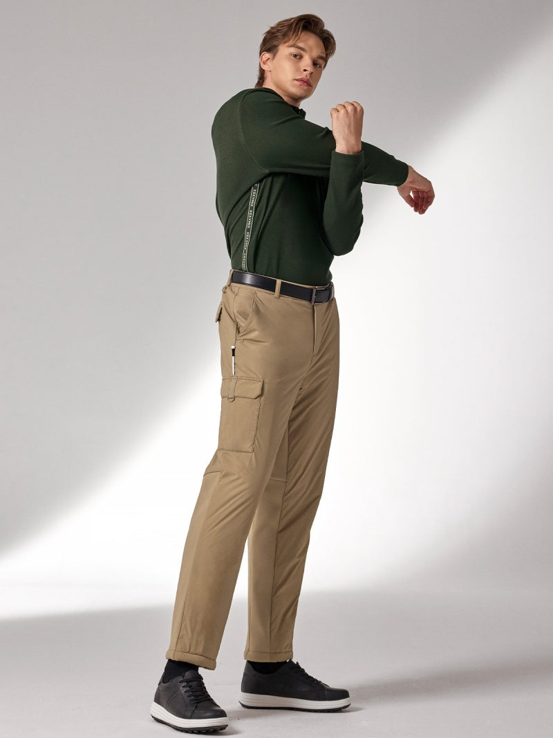 ロゴ入りライン ハーフジップアップ 長袖