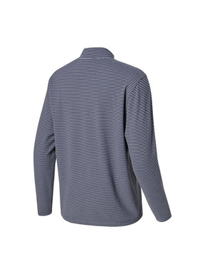 ボーダー モックネック 長袖