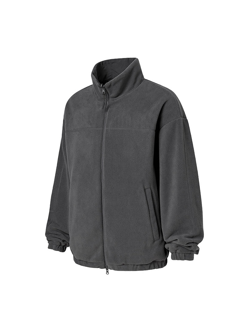 リバーシブル フリース ジャケット