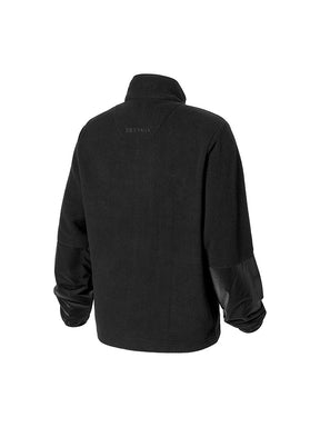 ウーブンミックス フリース  ジップアップ ジャケット