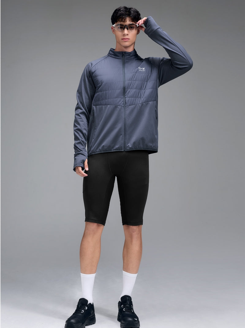 RX メンズ ハイブリッド 軽量 中綿 ジャケット