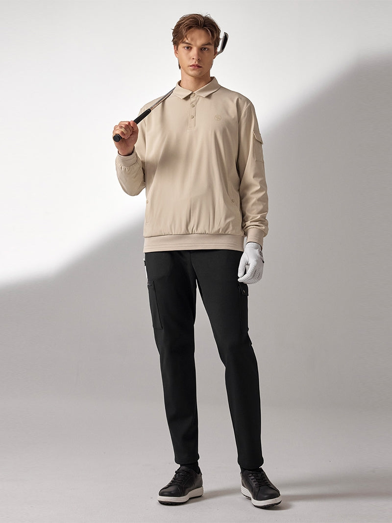 裏起毛 サイドバンディング カーゴパンツ