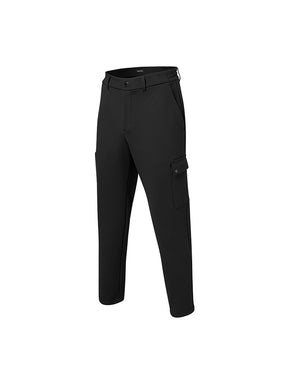 裏起毛 サイドバンディング カーゴパンツ