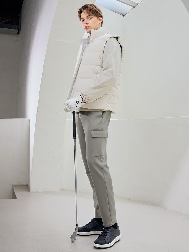 裏起毛 サイドバンディング カーゴパンツ