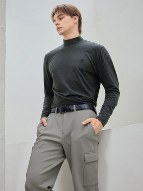 裏起毛 サイドバンディング カーゴパンツ