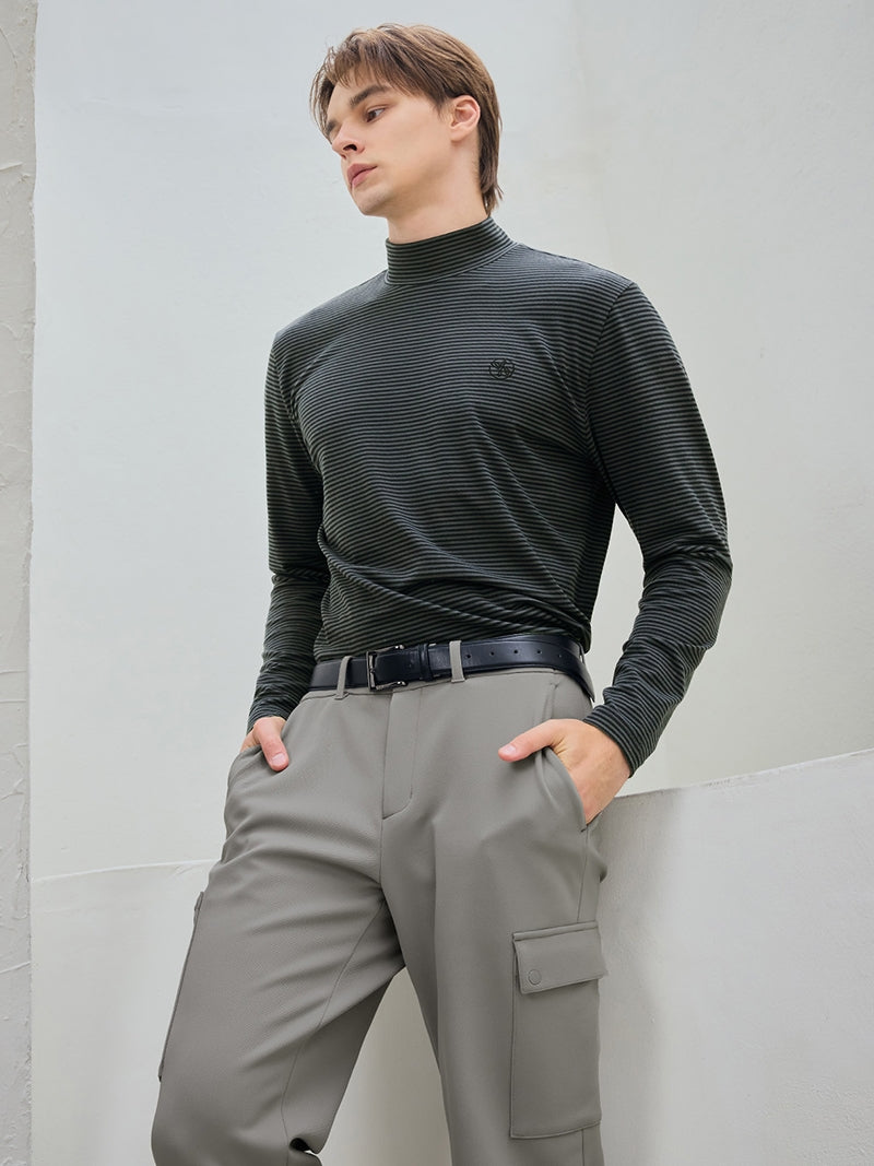 裏起毛 サイドバンディング カーゴパンツ