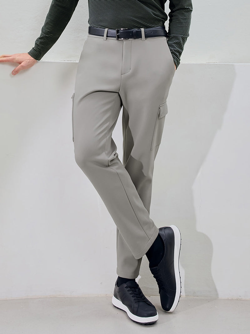 裏起毛 サイドバンディング カーゴパンツ