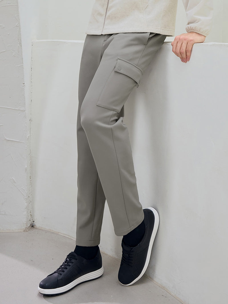 裏起毛 サイドバンディング カーゴパンツ