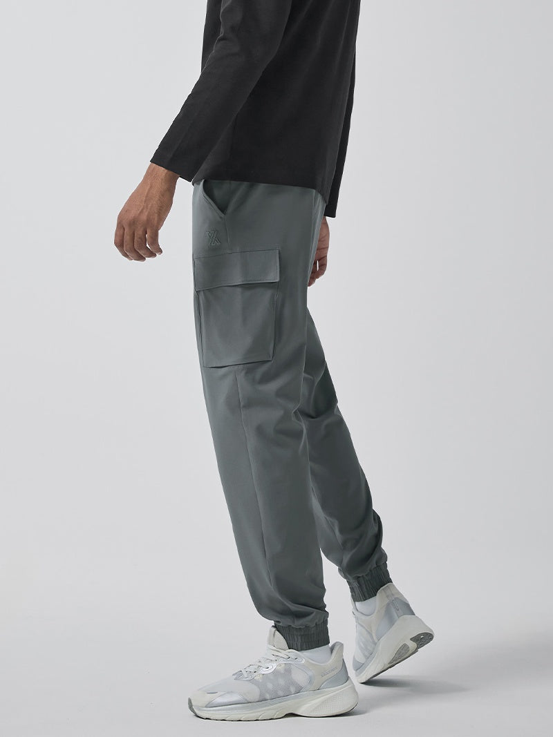 ストレッチ カーゴ風 ジョガーパンツ