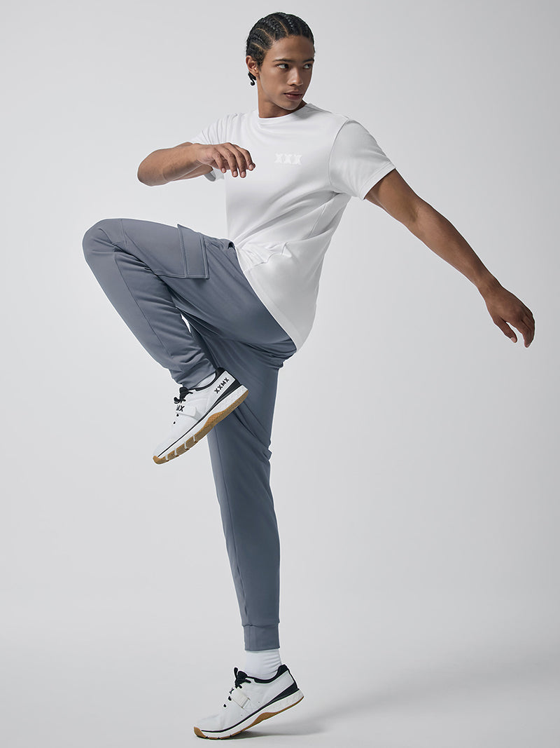 コンフォートファイン 裏起毛 カーゴジョガーパンツ