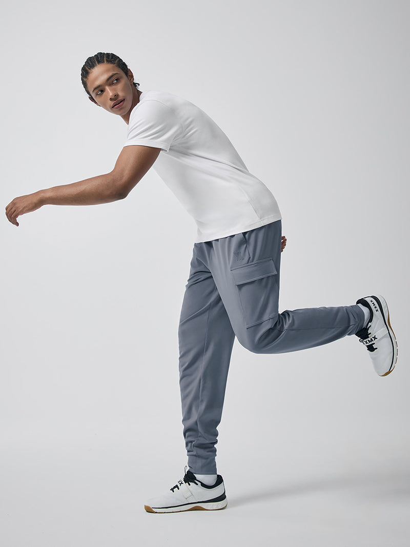 コンフォートファイン 裏起毛 カーゴジョガーパンツ