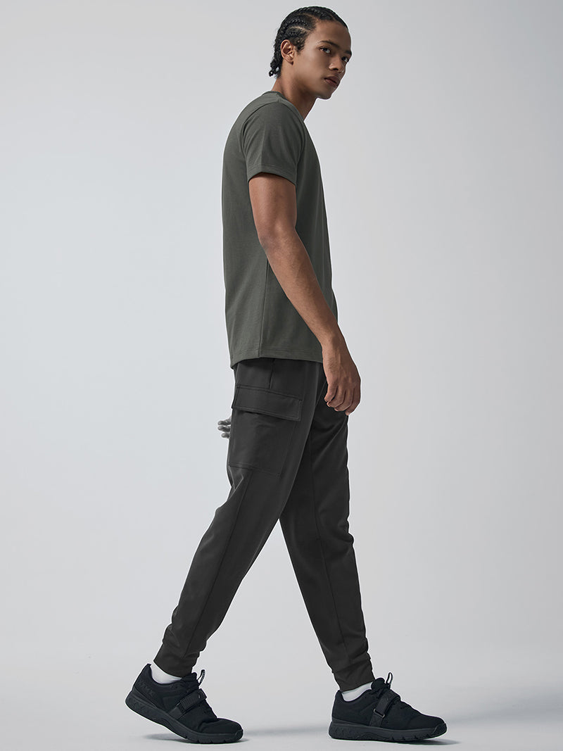 コンフォートファイン 裏起毛 カーゴジョガーパンツ