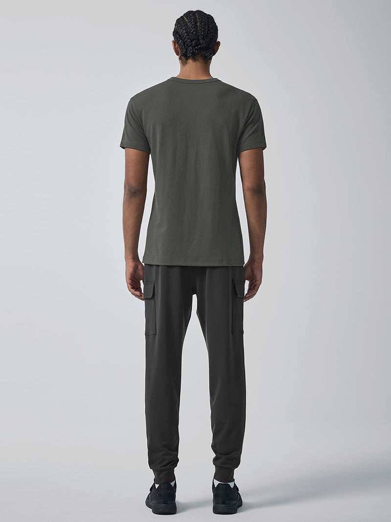 コンフォートファイン 裏起毛 カーゴジョガーパンツ