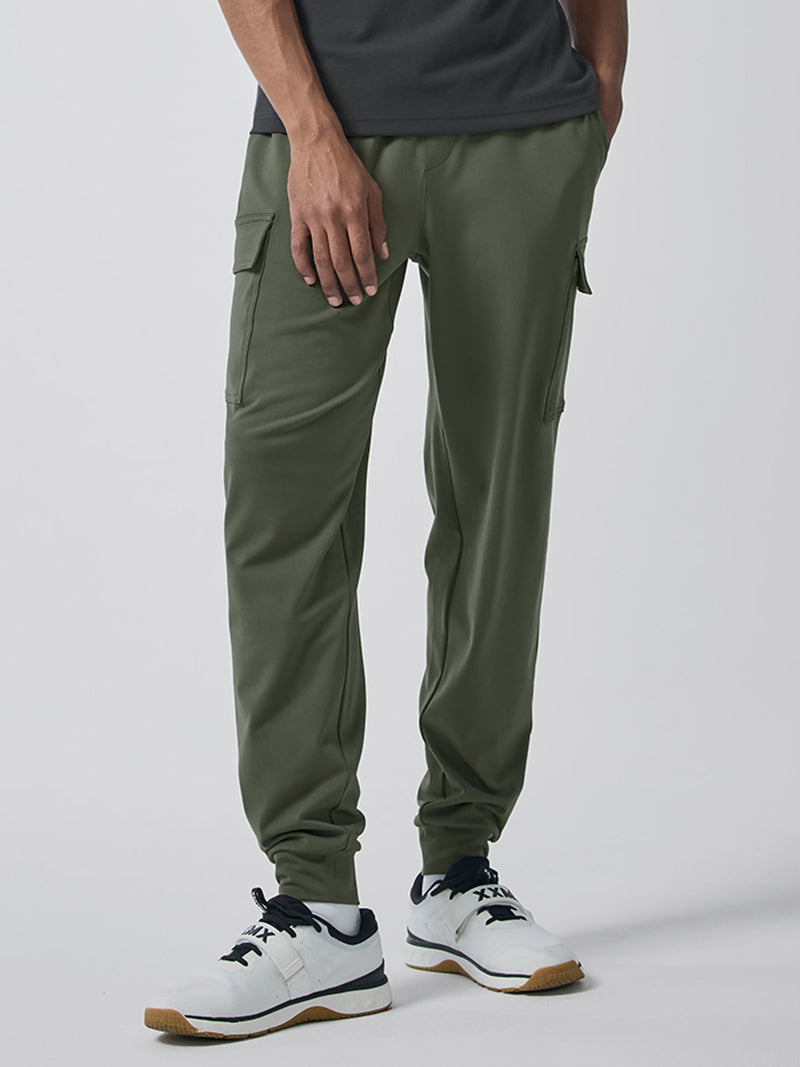コンフォートファイン 裏起毛 カーゴジョガーパンツ