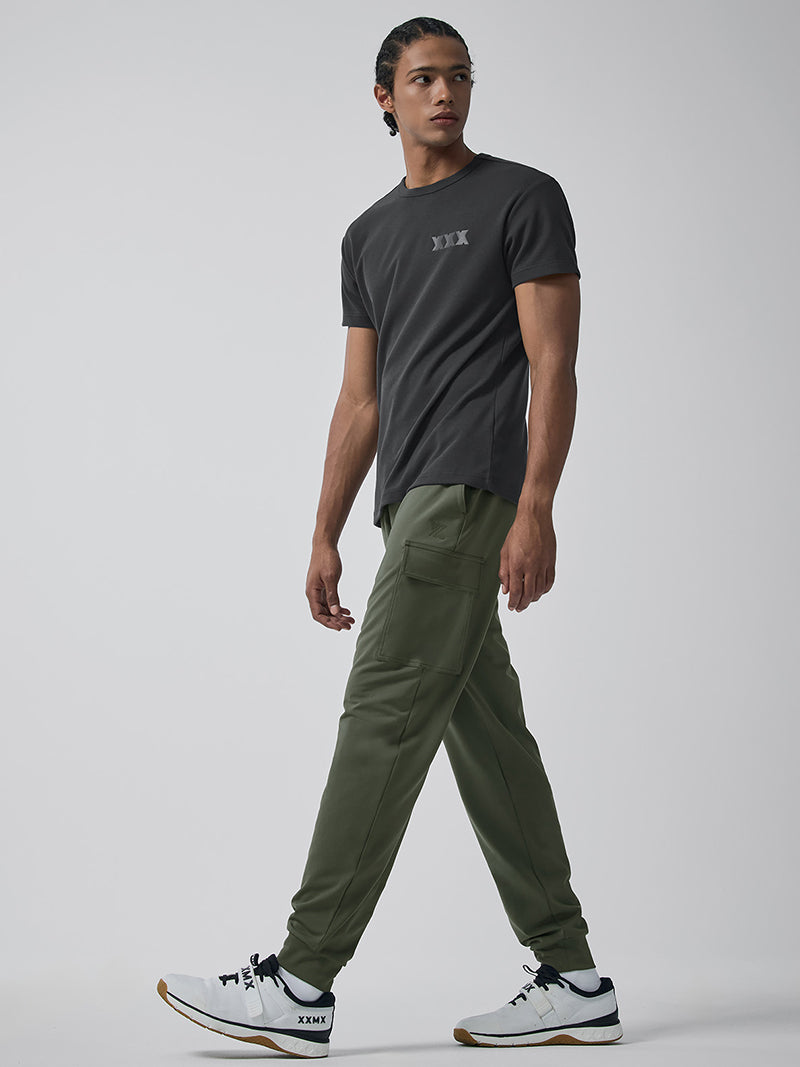 コンフォートファイン 裏起毛 カーゴジョガーパンツ