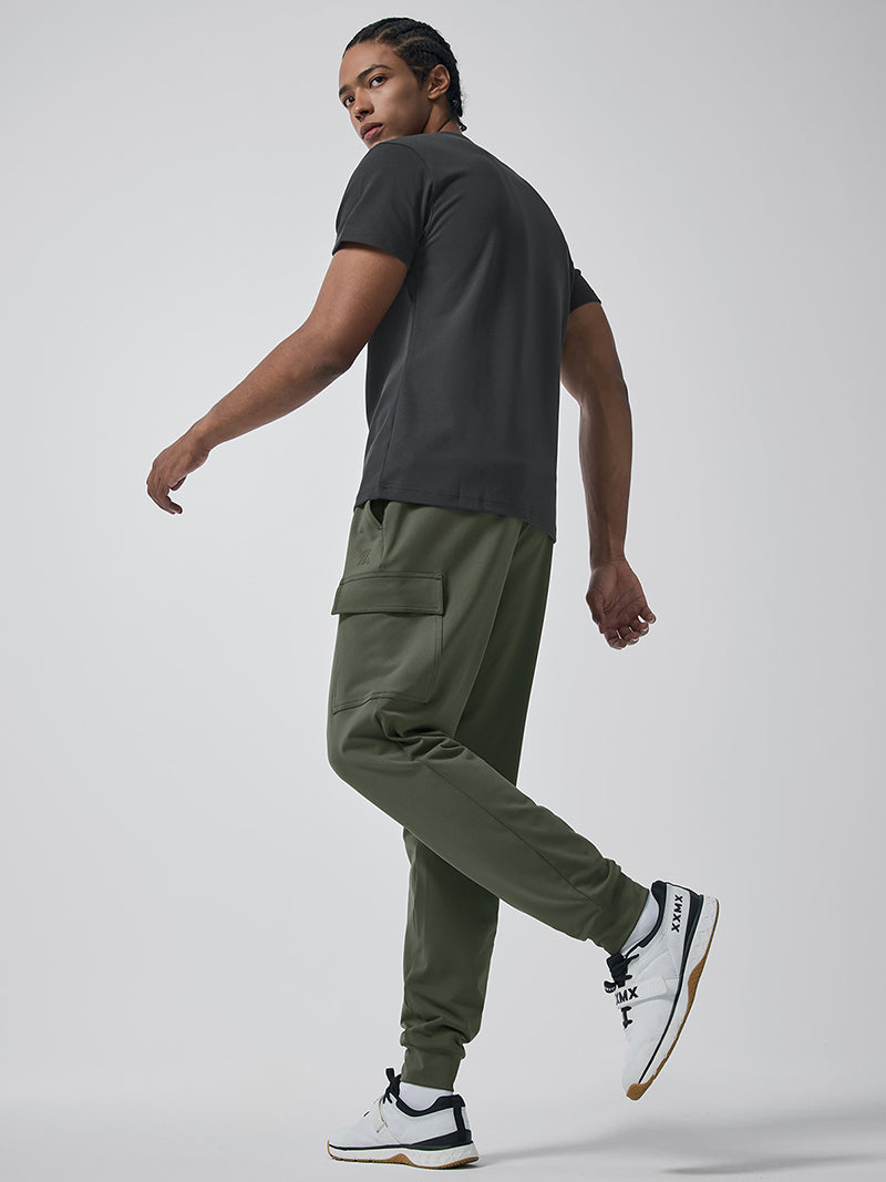 コンフォートファイン 裏起毛 カーゴジョガーパンツ