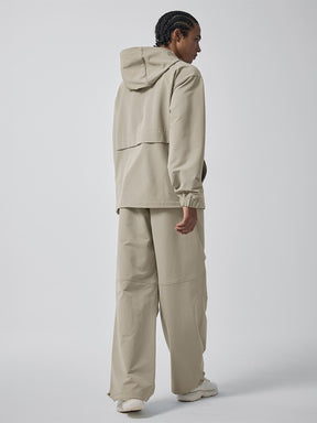 ライトリップストップ 裏起毛 ワイドパンツ (単品)