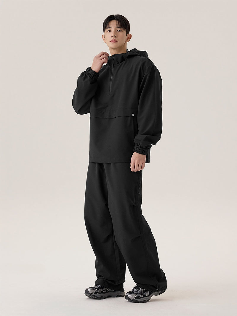 ライトリップストップ 裏起毛 ワイドパンツ (単品)