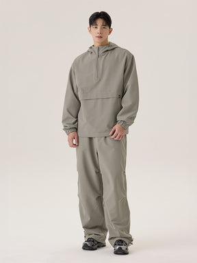 ライトリップストップ 裏起毛 ワイドパンツ (単品)