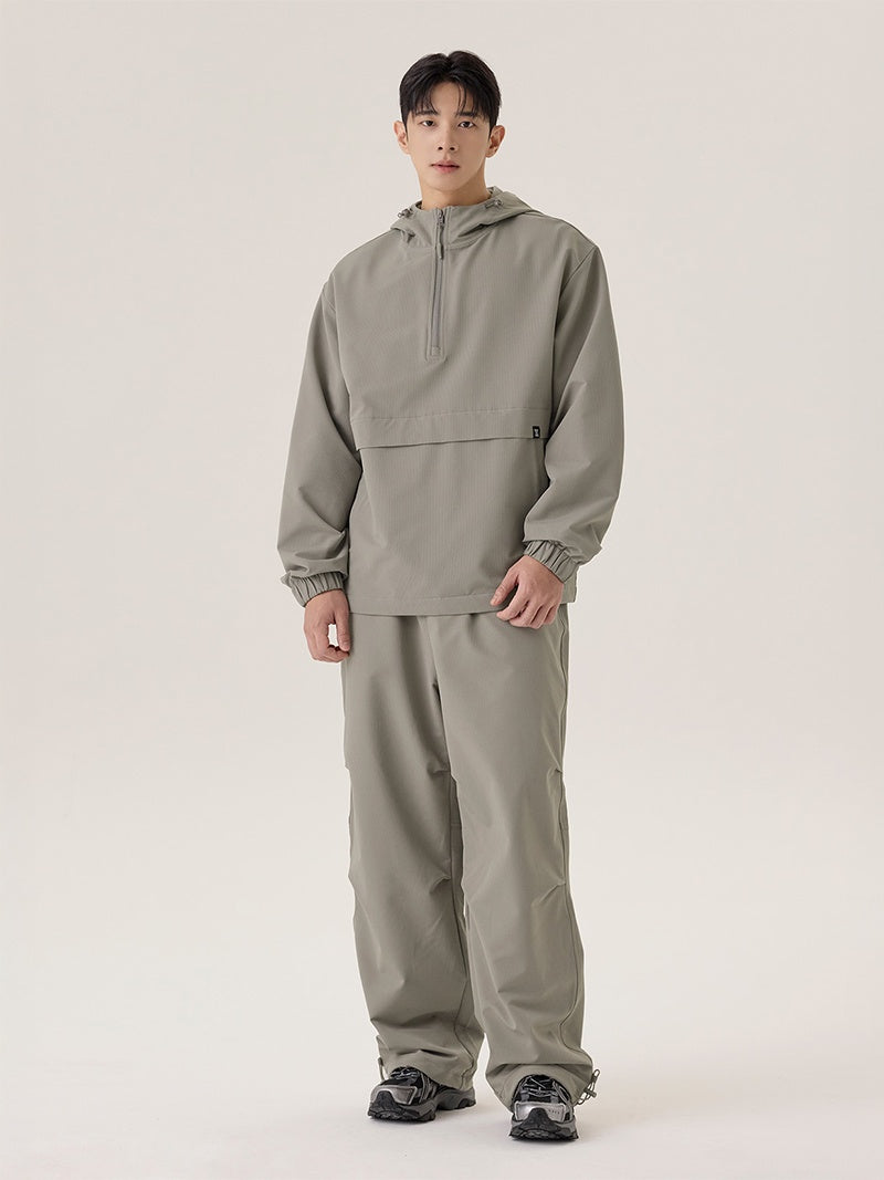 ライトリップストップ 裏起毛 ワイドパンツ (単品)