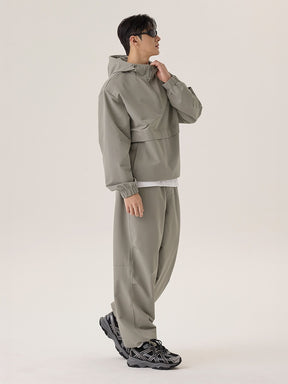 ライトリップストップ 裏起毛 ワイドパンツ (単品)