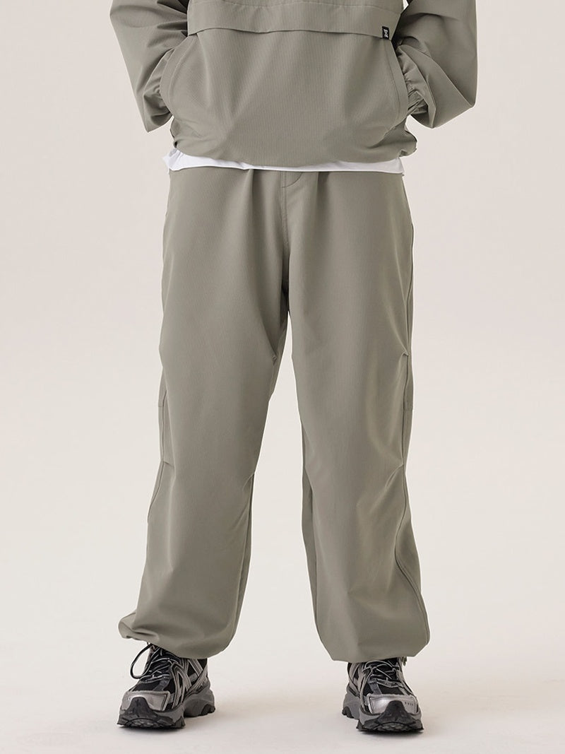 ライトリップストップ 裏起毛 ワイドパンツ (単品)