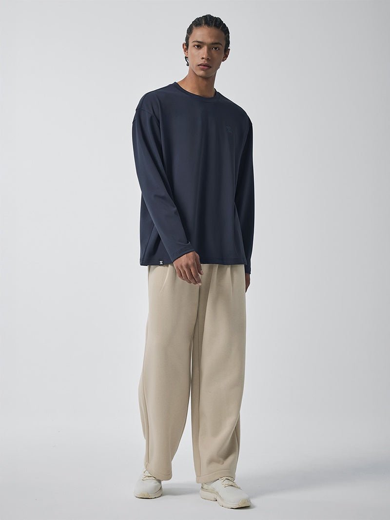 ウォームソフト ピンタック入り ワイドパンツ