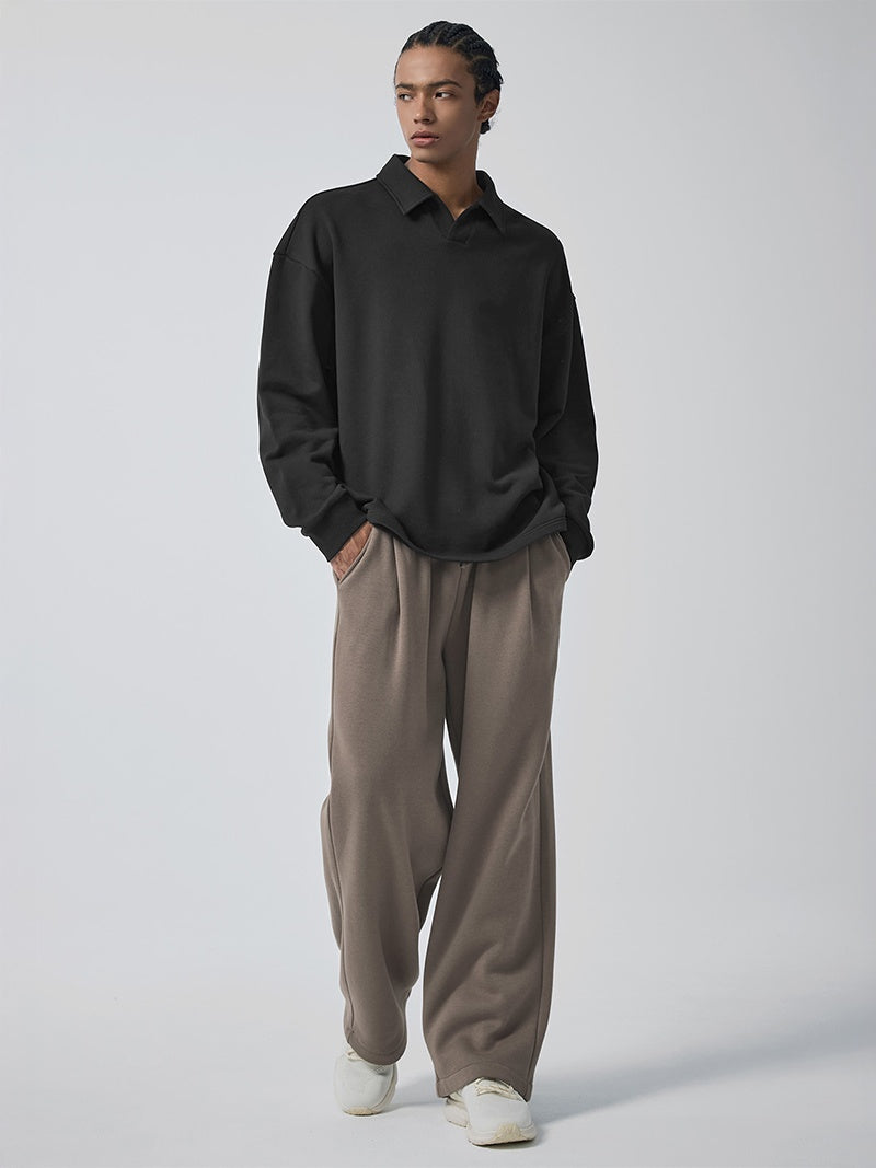 ウォームソフト ピンタック入り ワイドパンツ