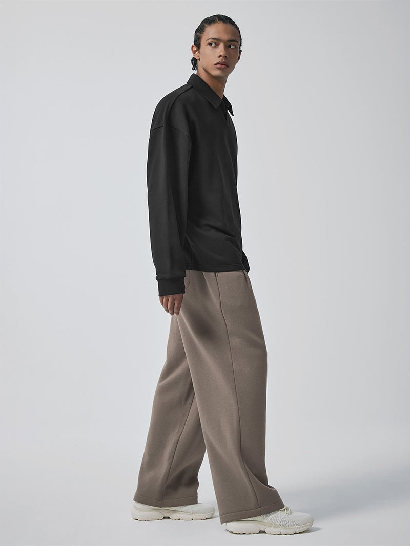 ウォームソフト ピンタック入り ワイドパンツ