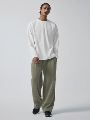 ウォームソフト ピンタック入り ワイドパンツ