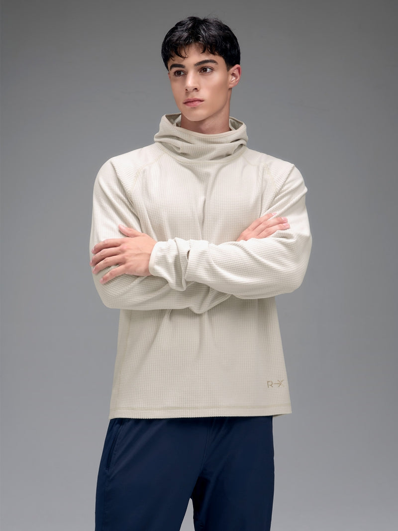 RX メンズ グリッドフリース パーカー