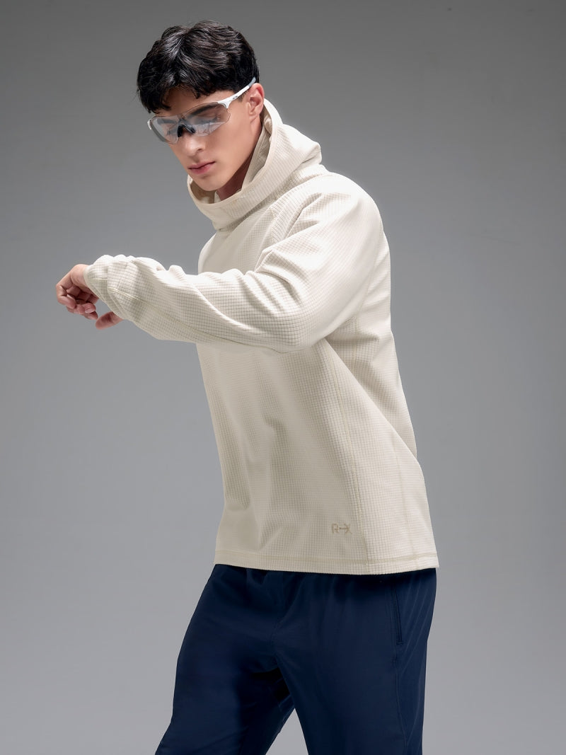 RX メンズ グリッドフリース パーカー