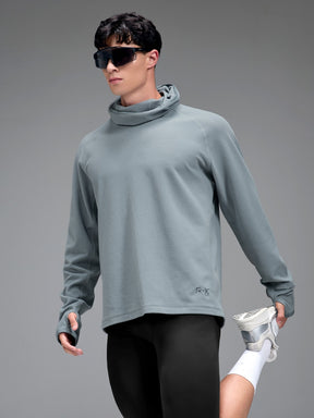 RX メンズ グリッドフリース パーカー