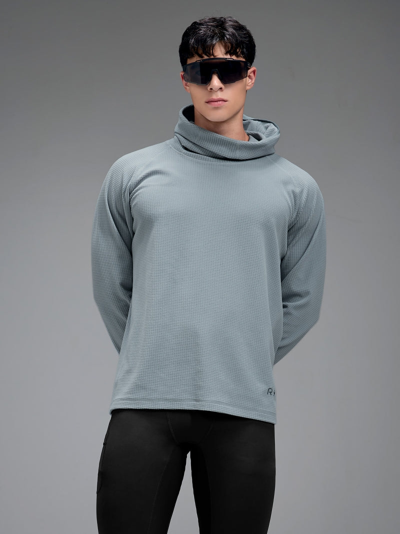 RX メンズ グリッドフリース パーカー