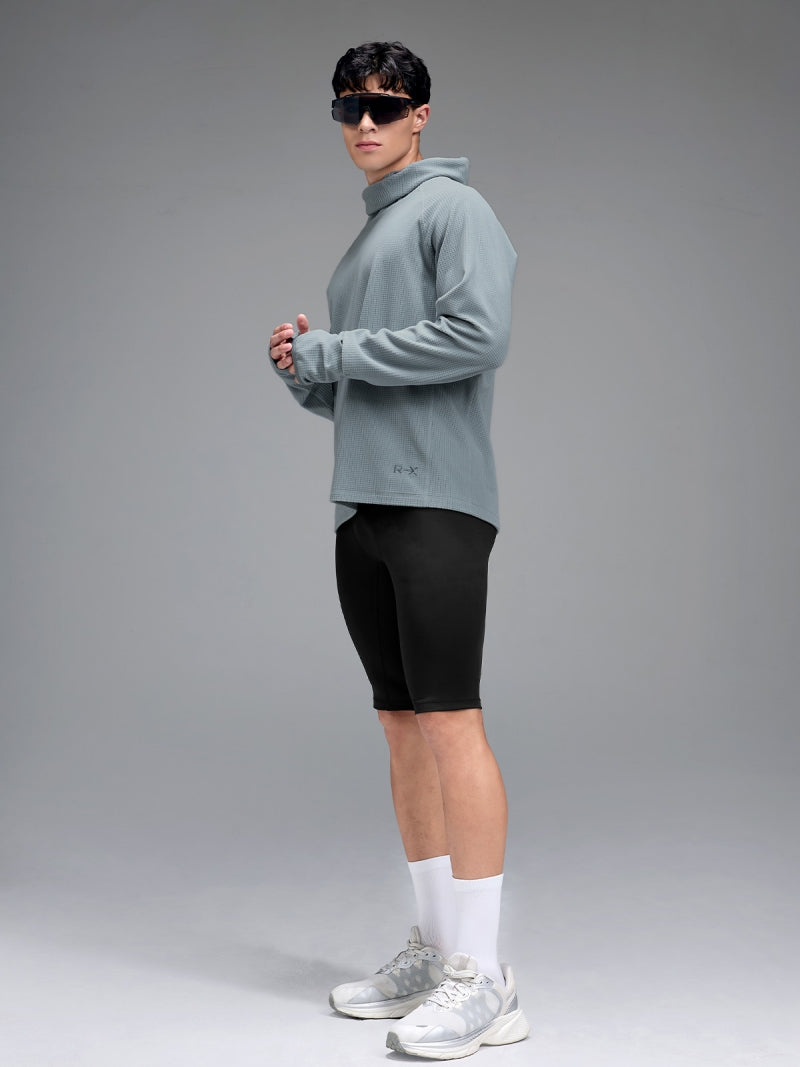 RX メンズ グリッドフリース パーカー