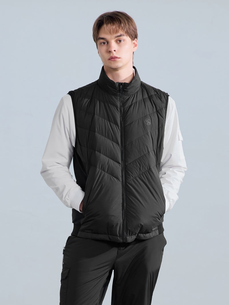 ハイブリッド ダックダウンベスト