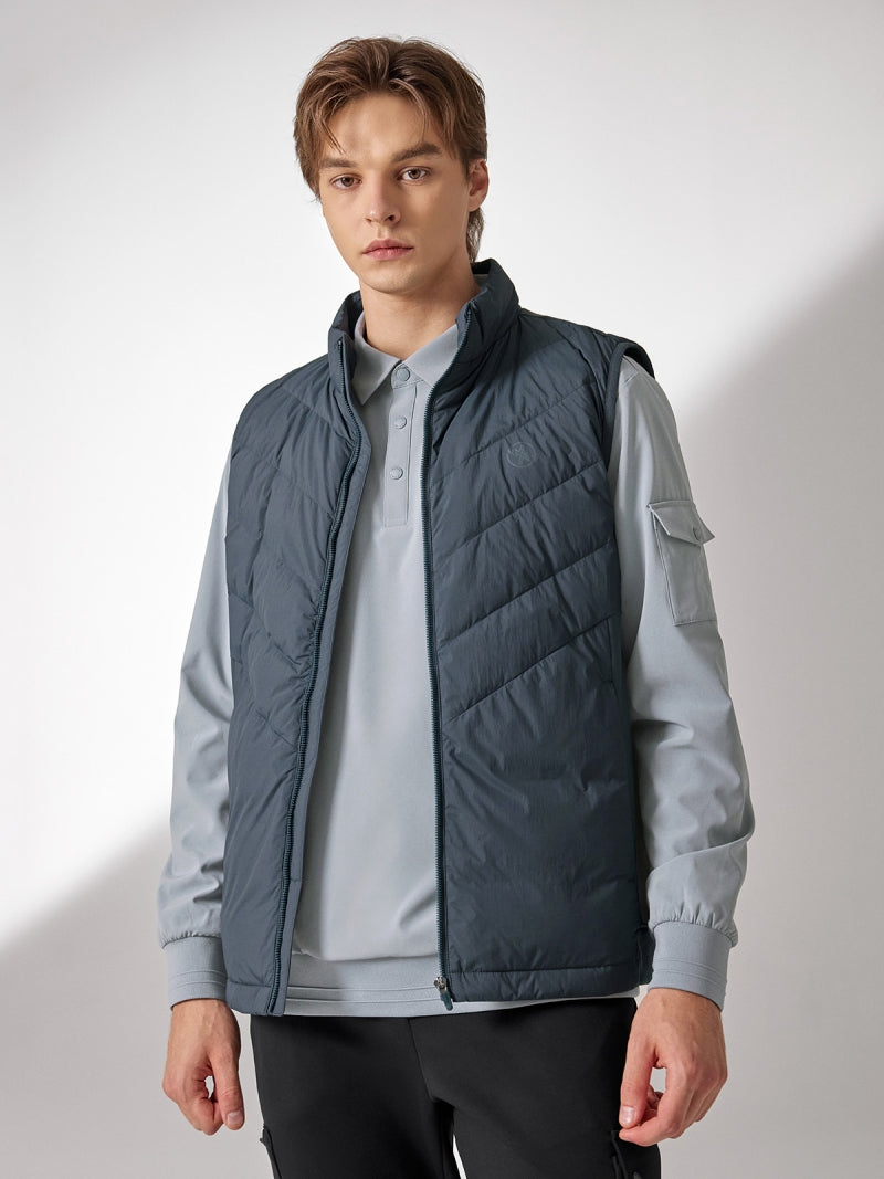 ハイブリッド ダックダウンベスト