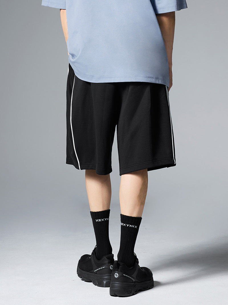 コンフォート パイピング メンズ バミューダ ショートパンツ
