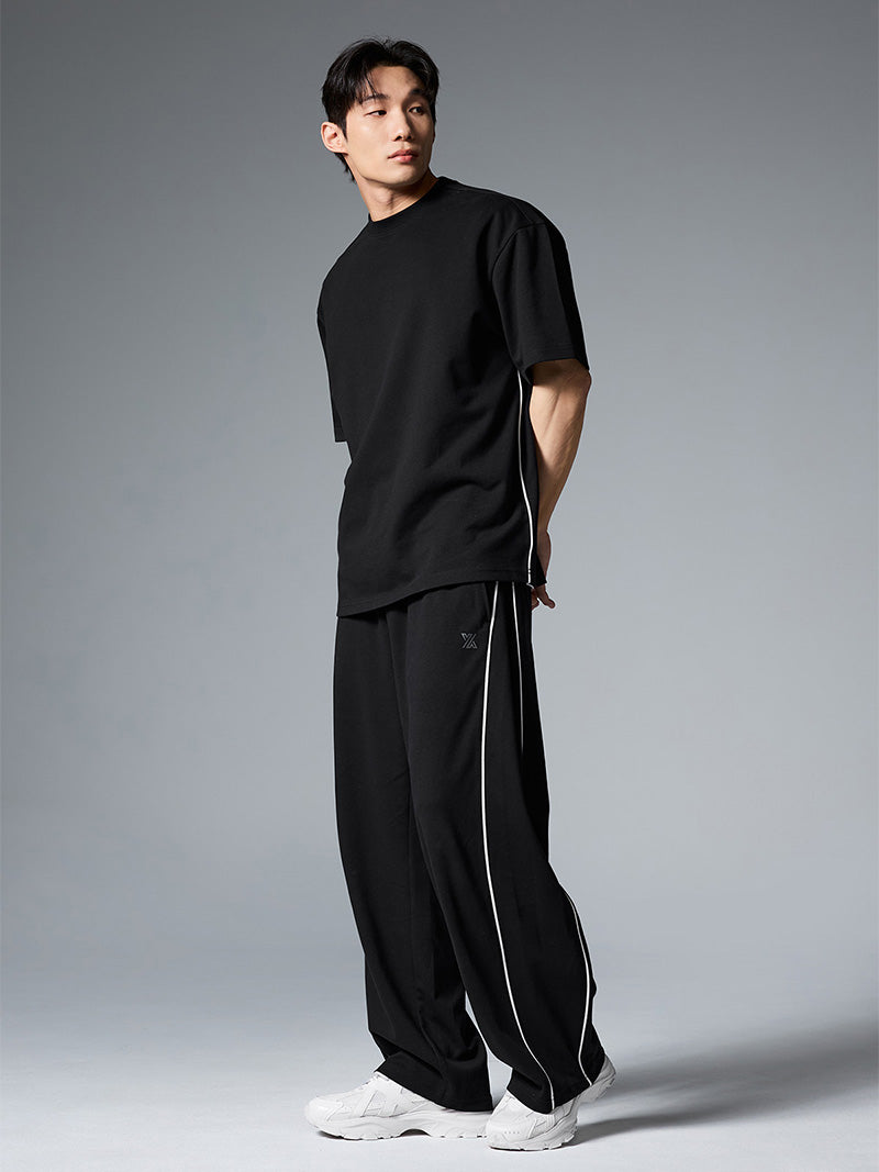 コンフォート パイピング メンズ ワイドパンツ (単品)